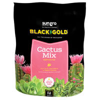 Sungro Horticulture Succulent Cactus Potting Mix - Fast Draining, Black Gold - 8 Qt - Earthworm Castings, Pumice, Perlite