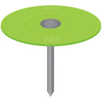 Stinger 1″ Plastic Cap Nail