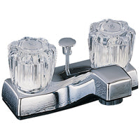 Boston Harbor PF4201A-P Lavatory Faucet, 1.5 gpm, 2-Faucet Handle, Chrome Plated, Round Handle