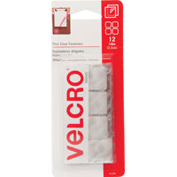 FASTENER VELCRO SQ 7/8IN CLEAR