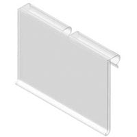 National Plus 8 Inch Heavy Duty Pegboard Scanner Hooks with 2 By 1-1/4 Inch Flip Up Clear Label Holders (1 Pack) RUS-2-SQTP