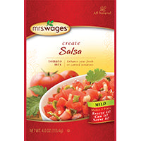 Mrs. Wages W664-J7425 Salsa Tomato Mix, 4 oz Pouch