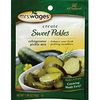 Mrs. Wages Refrigerator Sweet Pickle Seasoning Mix, 1.94 Oz. Pouch W628-DG425
