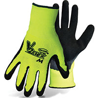 BOSS MANUFACTURING 8412X 656693 V2 Felxigrip High-Vis Latex Palm Gloves for Men, X-Large, Green
