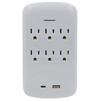 TAP 6-OUT W 1 USB PORT 1 TYPEC