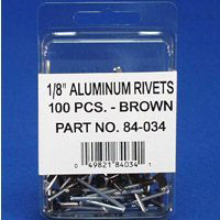 RIVET GUTTER BROWN 1/8 INCH