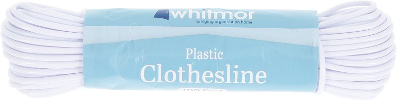 Whitmor Plastic Clothesline 100 Foot White 100FT