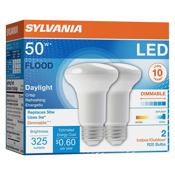 Sylvania Led 5w/50w R20 Dim 5k 11k-Hrs 73991