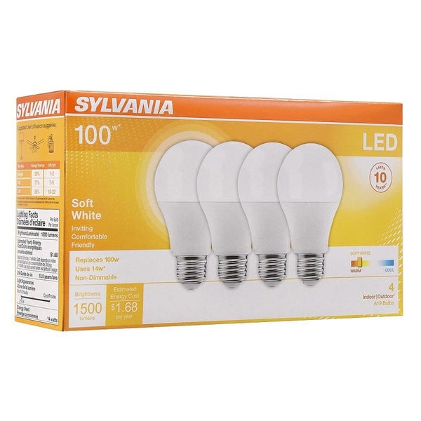 Sylvania Led 14w/100w A19 Frost 27k 4pk General Purpose 78101