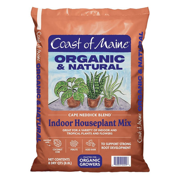 Coast of Maine (8qt) Cape Neddick Blend Organic and Natural, Indoor Houseplant Mix, Great for Indoor and Tropical Plants and Flowers IM4500