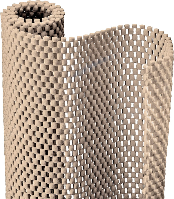 Con-Tact Brand Grip Premium Shelf Liner, Thick and Non-Adhesive Drawer Liner, Multi-Purpose and Easy to Use, 12" x 4', Taupe, Pack of 1 04F-C6L59-06