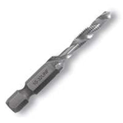 Greenlee Drill/Tap/Countersink Bit, 10-32X2 1/4 L DTAP10-32