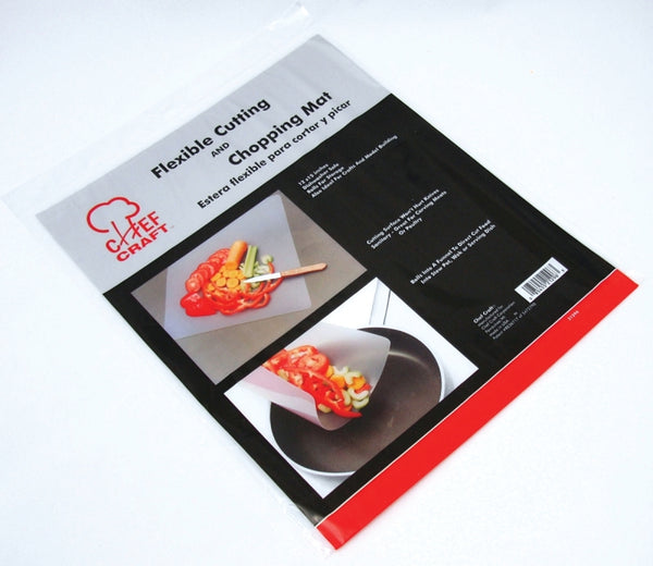 Chef Craft Flexible Plastic Cutting Sheet, 12 x 15 inch, Clear 21296