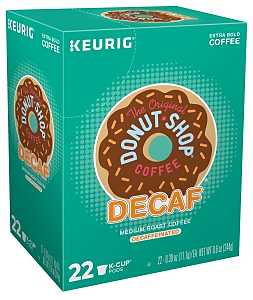 The Original Donut Shop Decaf Keurig Single-Serve K-Cup Pods, Medium Roast Decaffeinated Coffee, 24 Count (Pack of 1)