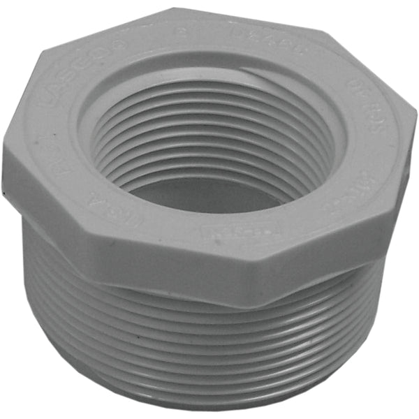Lasco Fittings Inc Boshart Industries 439250BC Genova 300 Solvent Weld Pipe Bushing 2 x 1.24 in. MIP x FIP44; PVC