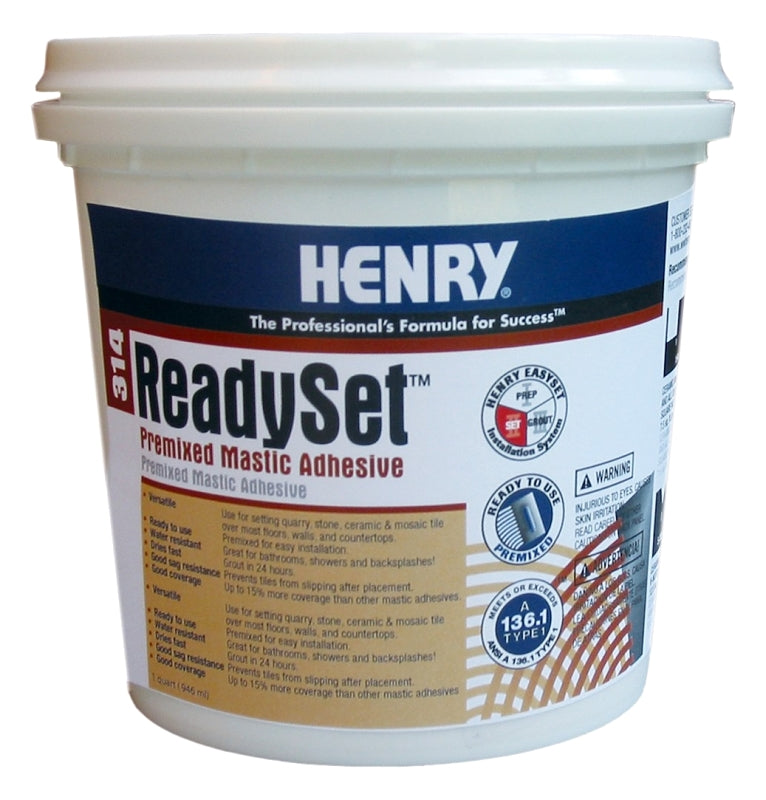Henry 314 Premixed Mastic Adhesive 1 QT Ready Set