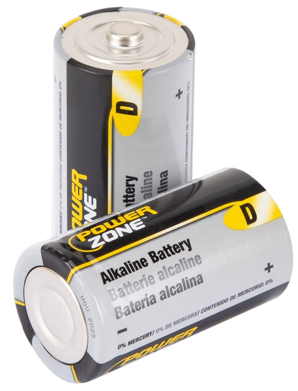 Power Zone Battery Alkaline Card/4 1.5v D LR20-4P-DB