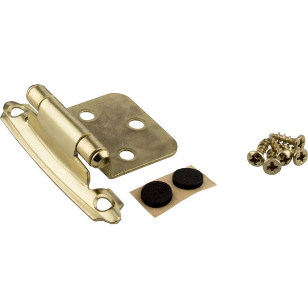 Kasa Ware Self Closing Overlay Hinge Polished Brass KFHO-A-PB2