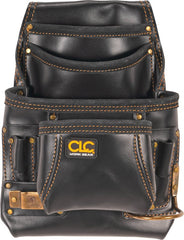 CLC Custom Leathercraft 179354 Carpenter's Nail and Tool Bag Reversed Top Grain, 10 Pocket
