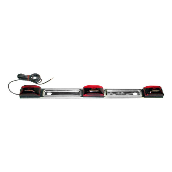 Pm Peterson Manufacturing V151-3RL Light Bar, Blue,Red, 14.25"x1.19"