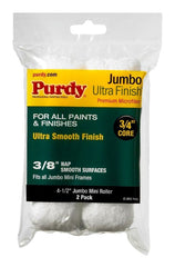 Purdy 140624052 Jumbo Mini Ultra Finish Roller Replacements, 2-Pack, 4-1/2 inch x 3/4 inch nap