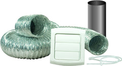 Dundas Jafine TD48PVKZW6 ProVent Dryer Vent Kit, White
