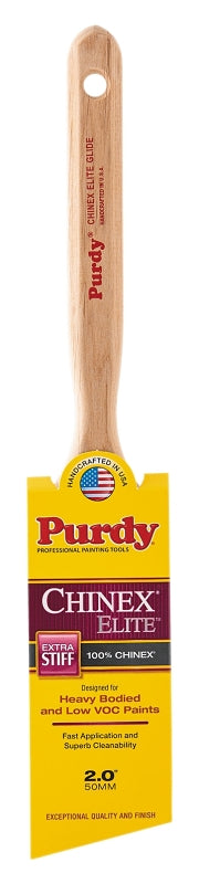 2" Purdy 144552920 Chinex Elite Glide Paint Brush, Angle Sash, Fluted