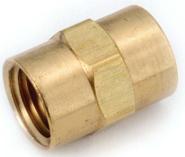 ANDERSON METALS 756103-02 1/8" Brass Coupling