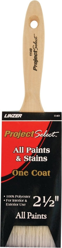 Bell & Gossett 0250 Linzer Project Select One Coat Pro 1140 Varnish Brush, 2-1/2 in Width, Chiseled Polyester, 2.5" 1140-2.5