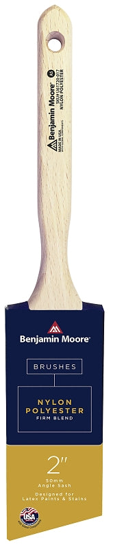 Benjamin Moore Angle Sash Paintbrush, Nylon/Polyester Firm Blend (2 Inch) U61720-017
