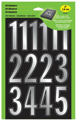 Hy-Ko Packaged Numbers & Letters, DIY Address Number Stickers for Deliveries and Navigation, Self-Adhesive House Decals for Siding, Door, Mailboxes MM-33N