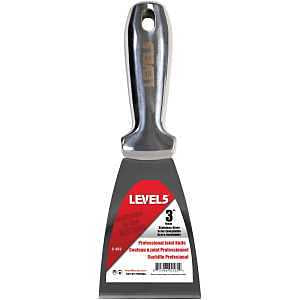 3" All Stainless Steel Joint Knife - LEVEL5 | Professional Grade Putty Blade, Premium Polished All-Metal, Precision Ground Edge, Ergonomic, Corrosion Resistant | 5-403