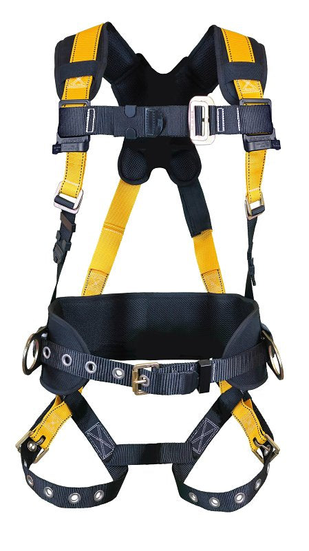 Guardian 3711174 | Seraph Construction Style Harness | Waist Pad | PT Chest | TB Leg | 3D (Dorsal, Sides) | OSHA and ANSI Compliant | XL-XXL