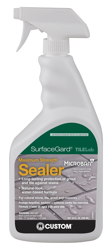 CUSTOM BLDG PRODUCTS, 24 Oz, Clear TLSGS24Z 24-Ounce Surface Gard Sealer