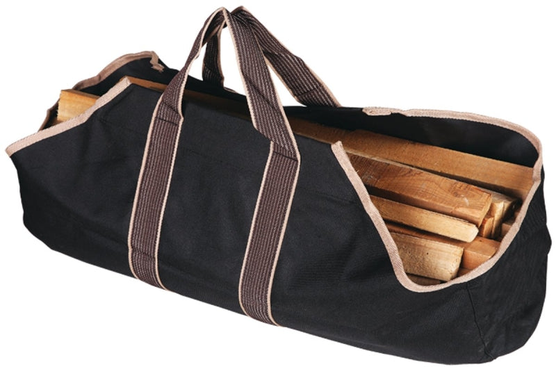 HOMEBASIX CPB00010BK3L Wood Carrying Bag, 36.5 by 18-Inch