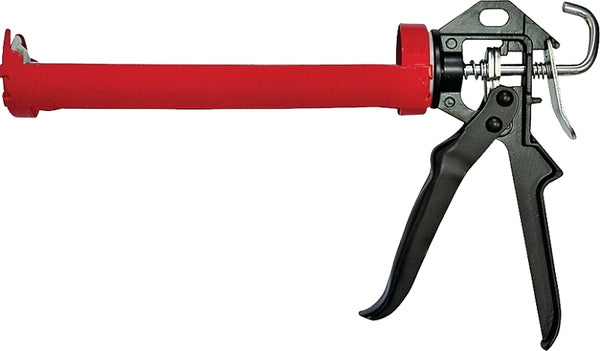 MINTCRAFT SJ0051 ProSource Smooth Rod Caulking Gun, 25 : 1, 1/10 Gal, Red