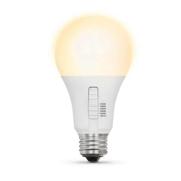 Feit Electric A21 E26 (Medium) LED Bulb Tunable White/Color Changing 100 Watt Equivalence 2 pk OM100DM/6WYCA/2