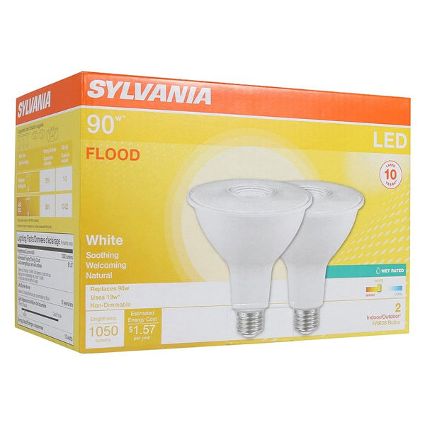 Syl 13w Par 38 Led Flood Size 2pk Sylvania 13w Par 38 Led Flood 2pk 79276