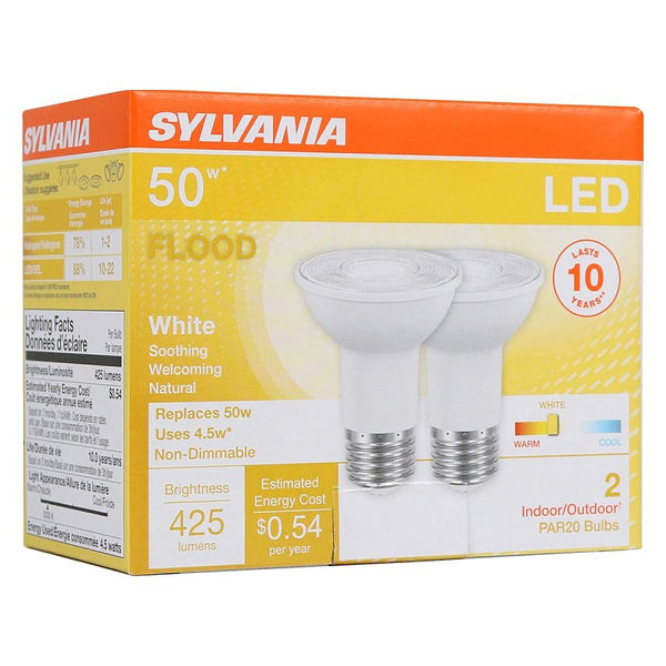 Sylvania 79279 - LED6PAR20830FL4510YVRP2 PAR20 Flood LED Light Bulb