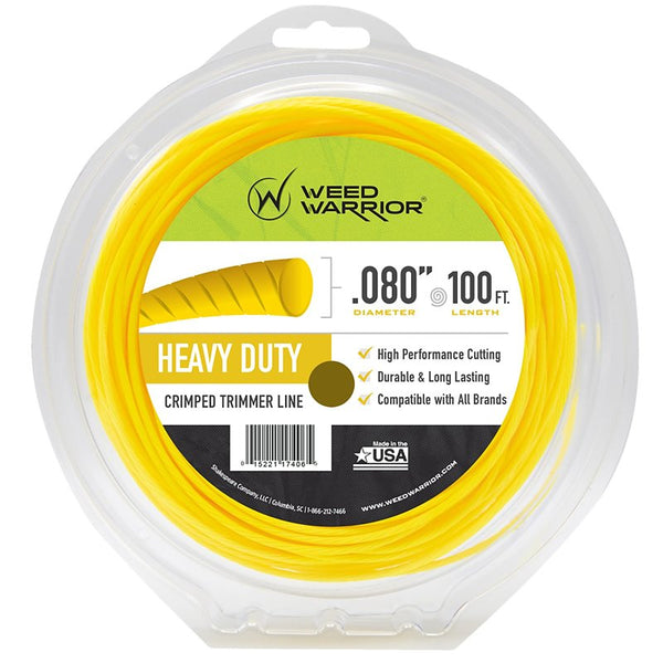 WEED WARRIOR .080 in. x 100 ft. Heavy Duty Trimmer Line Professional 17406