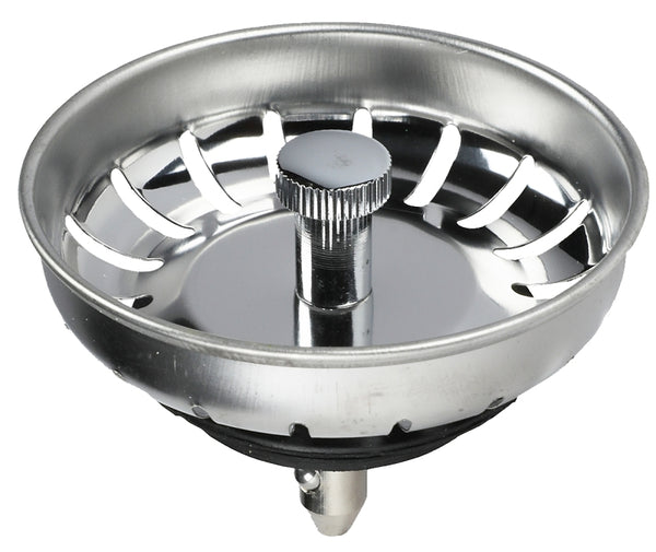 Danco 81091 3-1/2-Inch Post Lock-in Basket Strainer, Stainless Steel