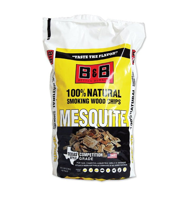 B&B Charcoal Mesquite Wood Smoking Chips 180 cu. in. C00122-B