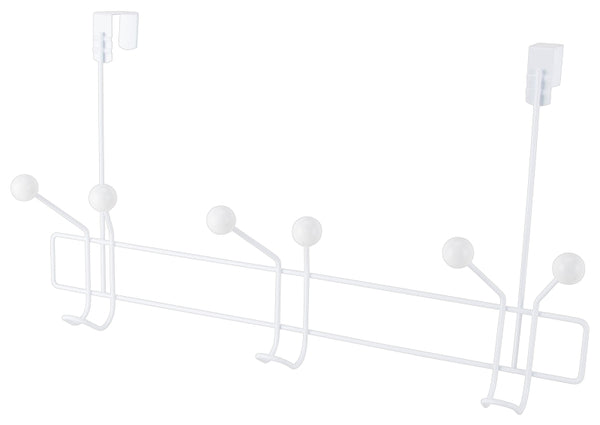 Homebasix Manufacturers Direct SS-HG3-50-PE-3L Door Garment Hook, White