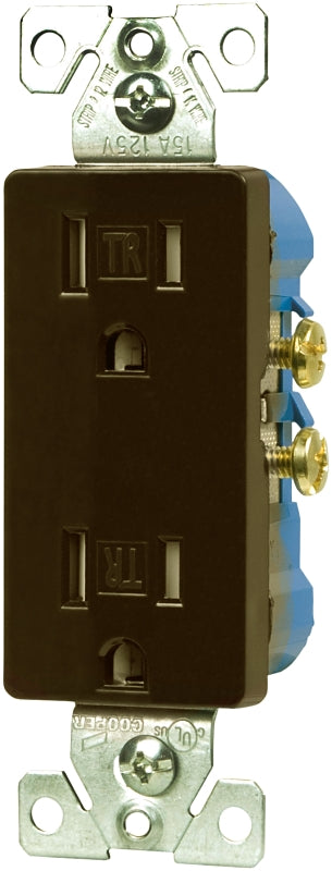 EATON TR1107RB-SP-L Designer Duplex Receptacle, Oil Rubbed Bronze