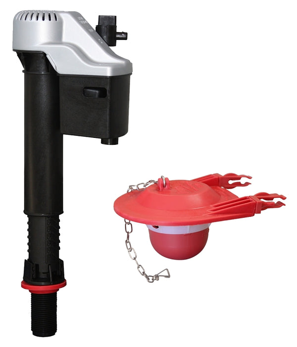 Korky 830MP QuietFILL Platinum Toilet Fill Valve and Premium Large 3-Inch Flapper-Easy to Install-Made in USA