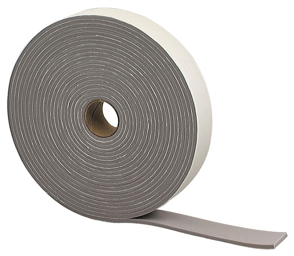 M-D Building Products 2352 M-D 0 Camper Seal Tape, 1-1/4 in W X 30 Ft Roll L X 3/16 in T, PVC, Gray 02352