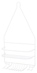 Simple Spaces SS-SC-25-PE-3L Shower Caddy White