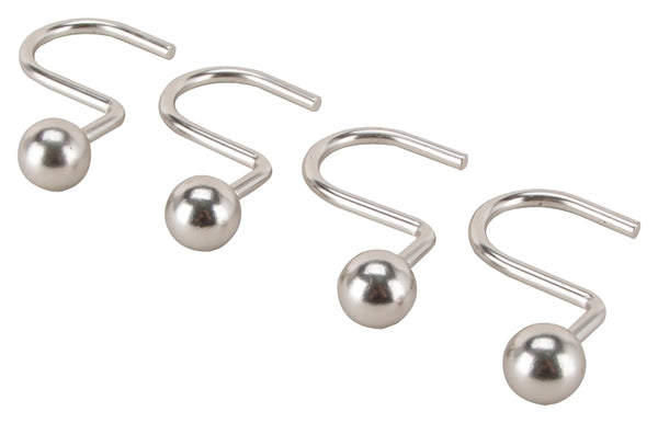 HOMEBASIX SD-CBH-SN Curtain Hook Ball, Satin Nickel