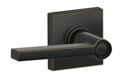 Schlage J40SOL716COL privacy door lever, Aged Bronze