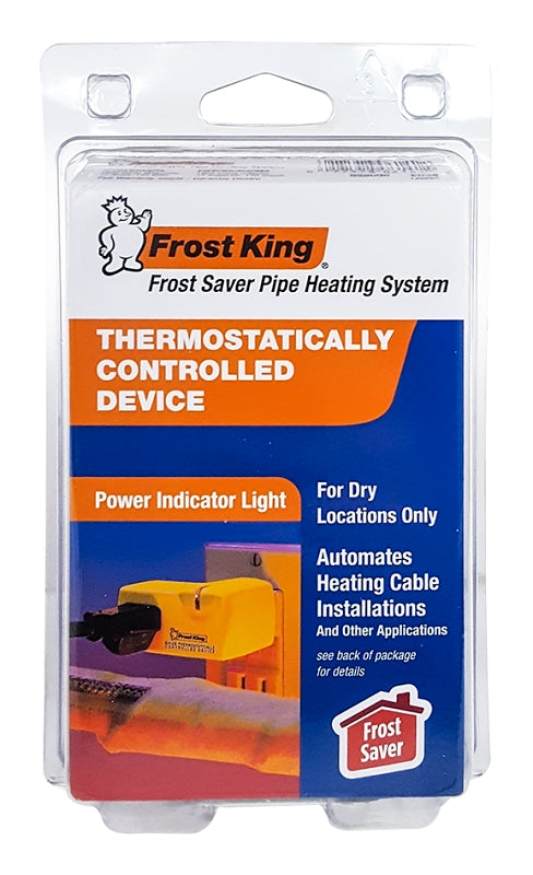 Frost King 099000 Self-Regulating Thermostat for Heat Cable Kits , Black